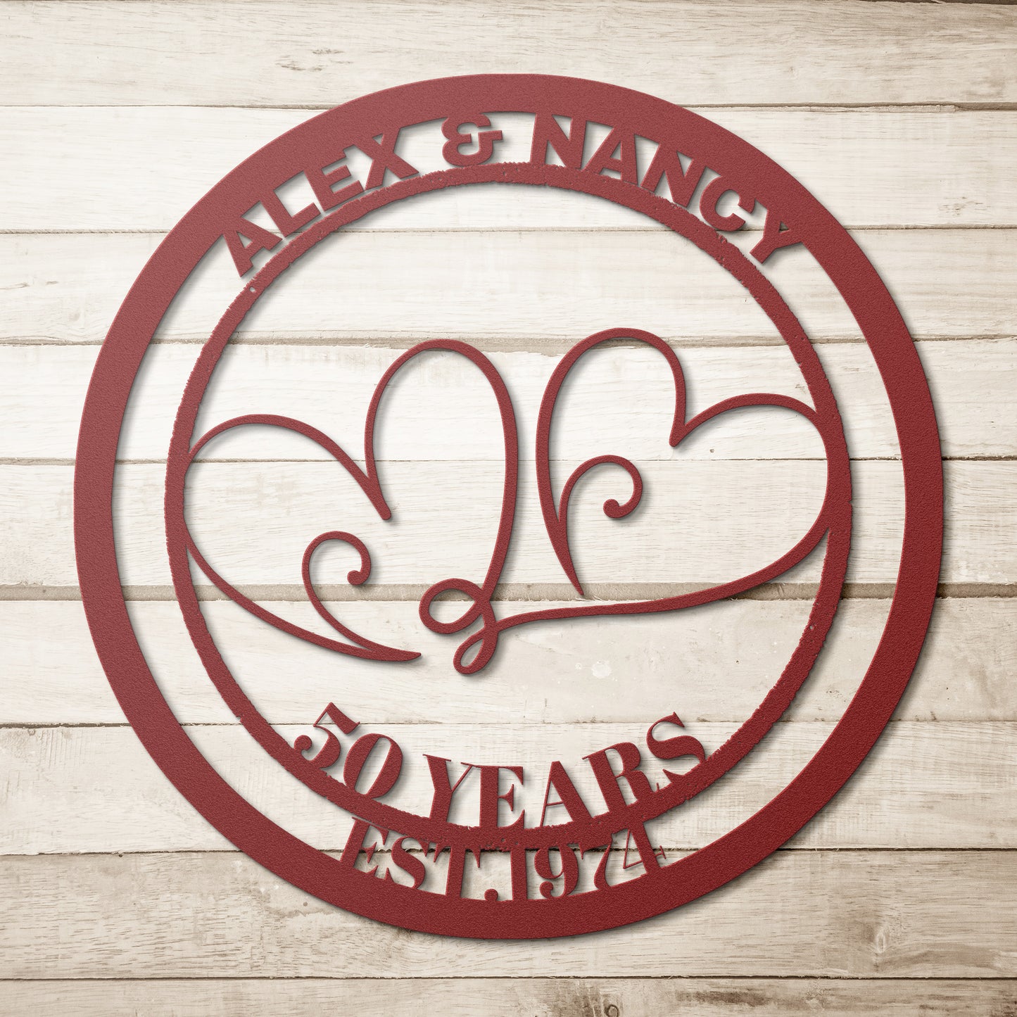 ANNIVERSARY PERSONALIZED WALL DECOR