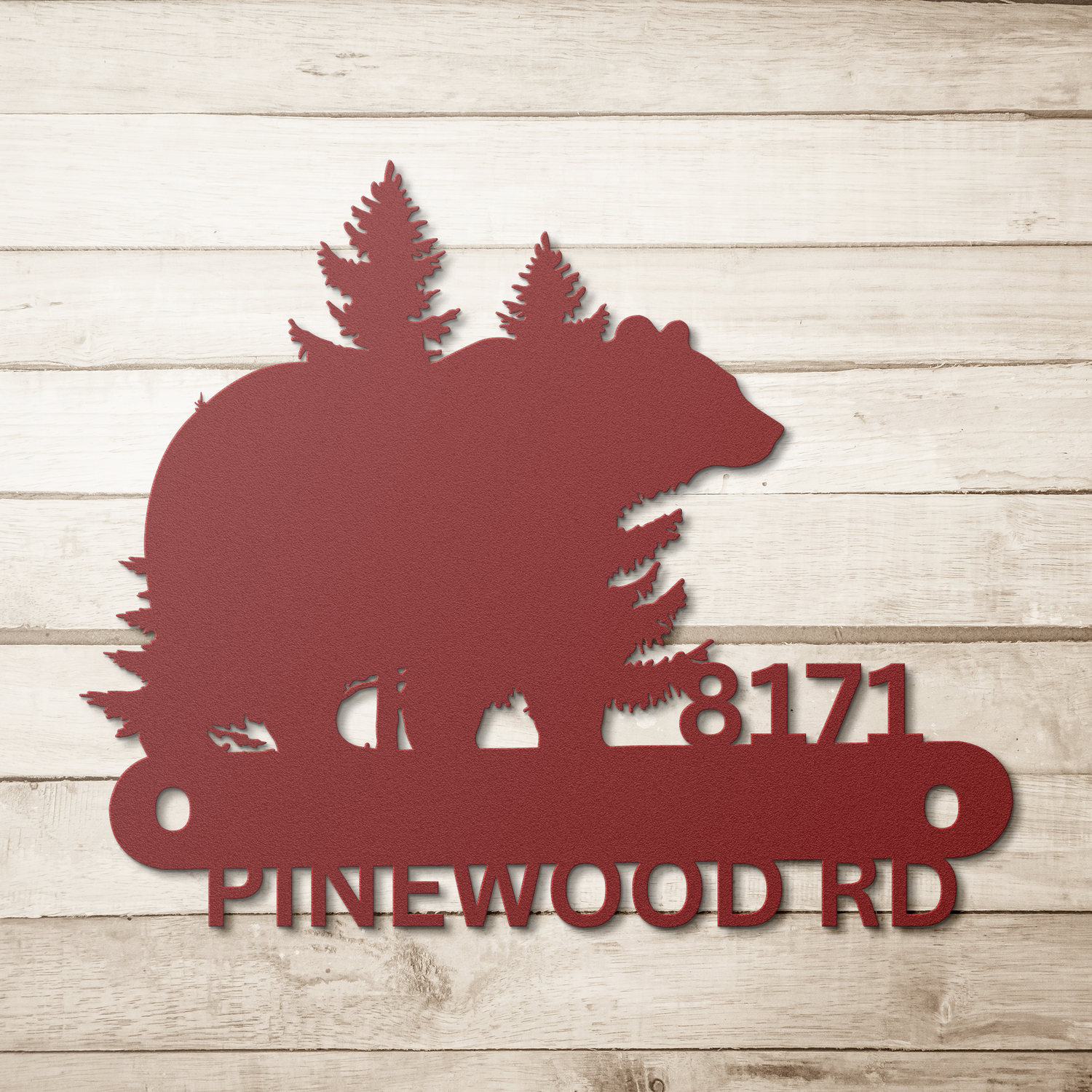 BEAR ADDRESS SIGN