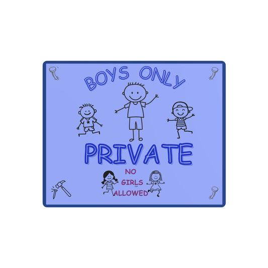 BOY ONLY METAL WALL DECOR