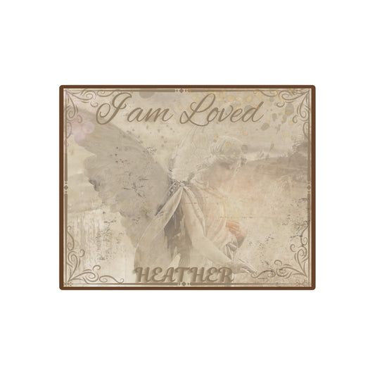 ANGEL I AM LOVED PERSONALIZEDMETAL WALL DECOR