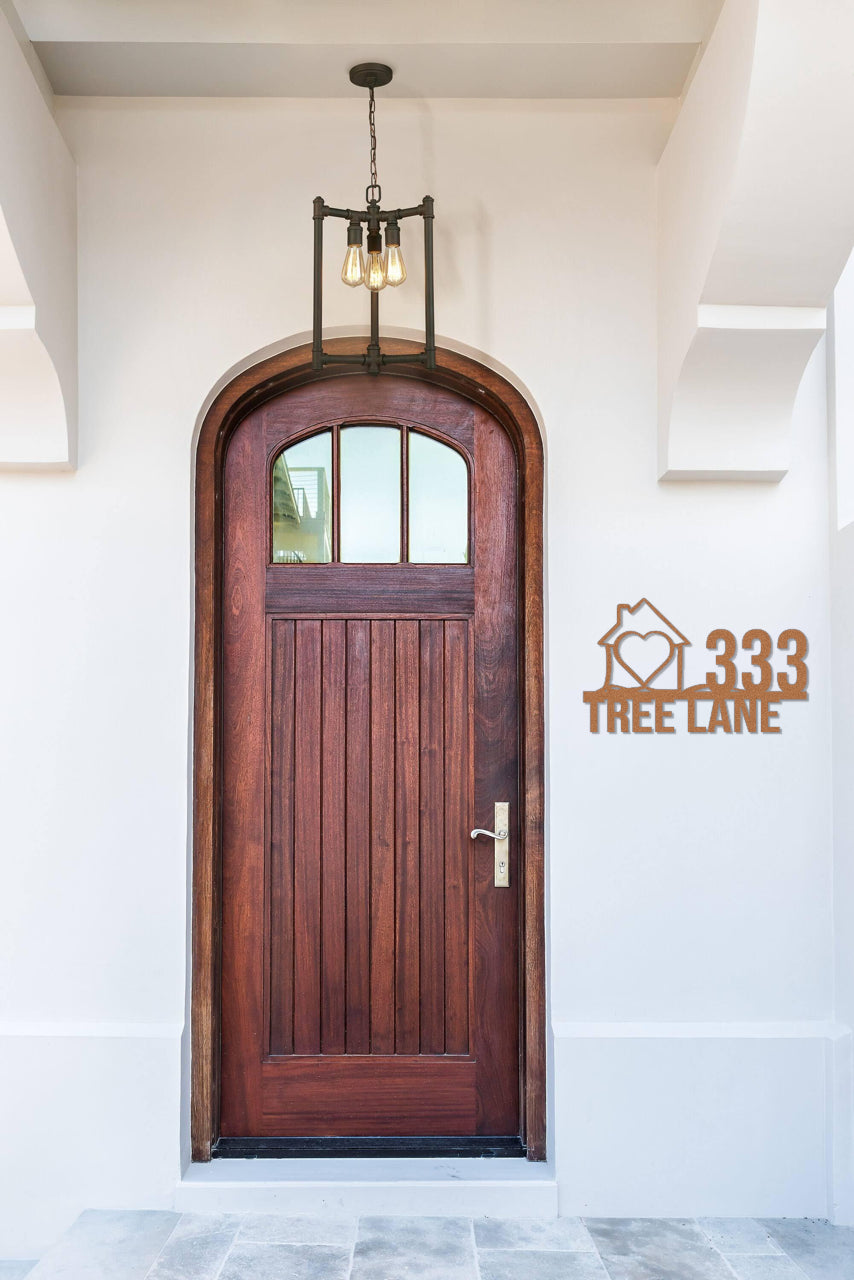 PERSONALIZED ADDRESS METAL SIGN
