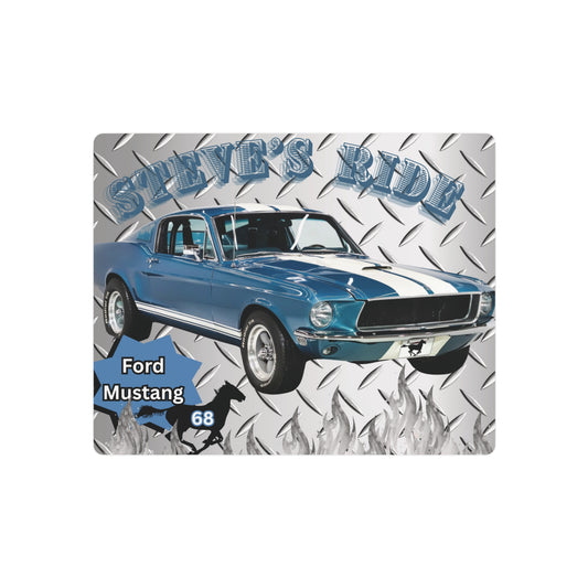 CHROME PERSONALIZED METAL HOT ROD SIGN