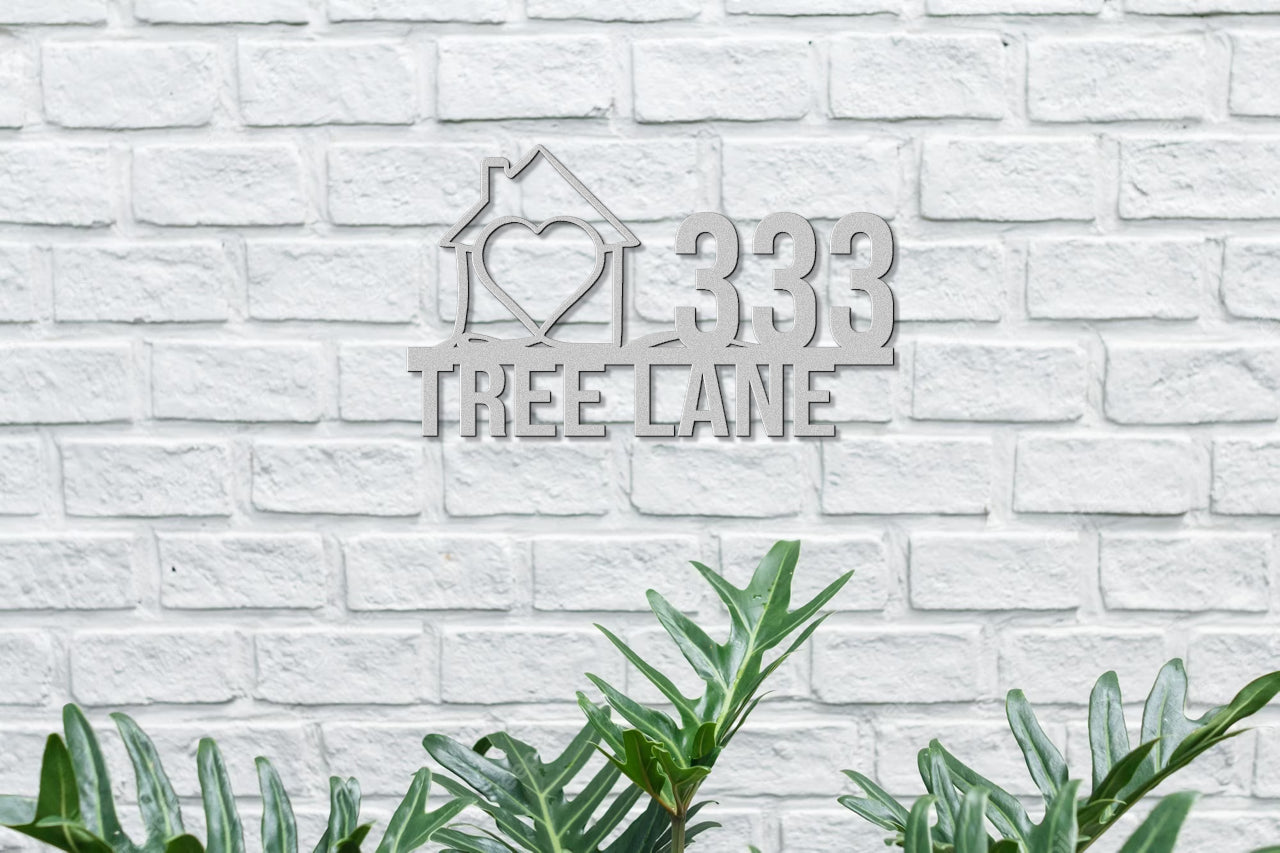 PERSONALIZED ADDRESS METAL SIGN