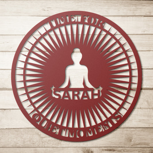 ZEN MOMENT PERSONALIZED METAL SIGN