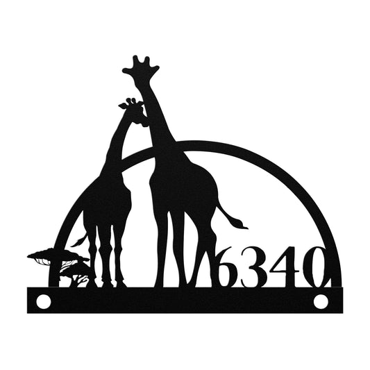 TALL GIRAFFEE CUSTOM ADDRESS SIGN
