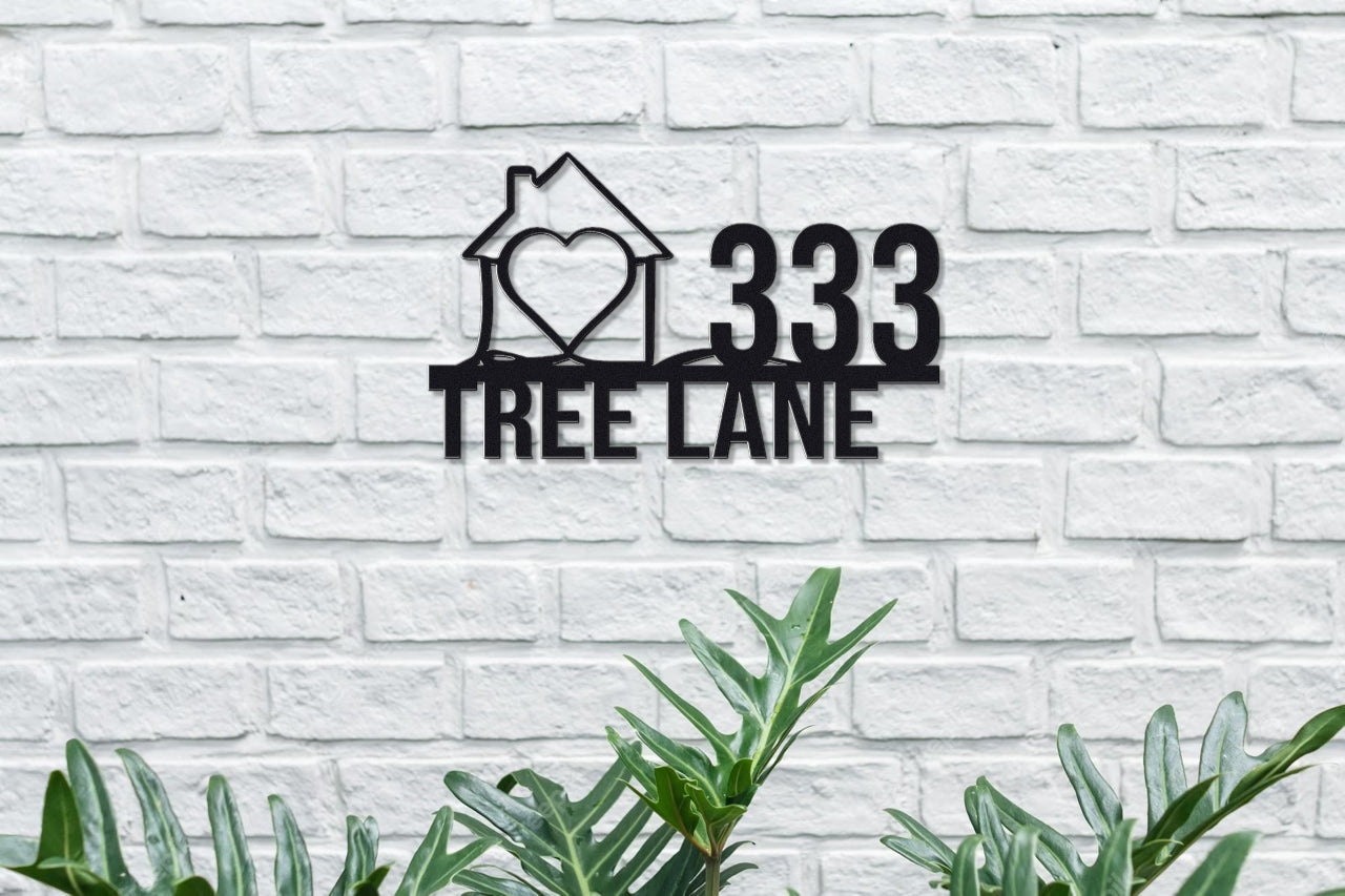 PERSONALIZED ADDRESS METAL SIGN