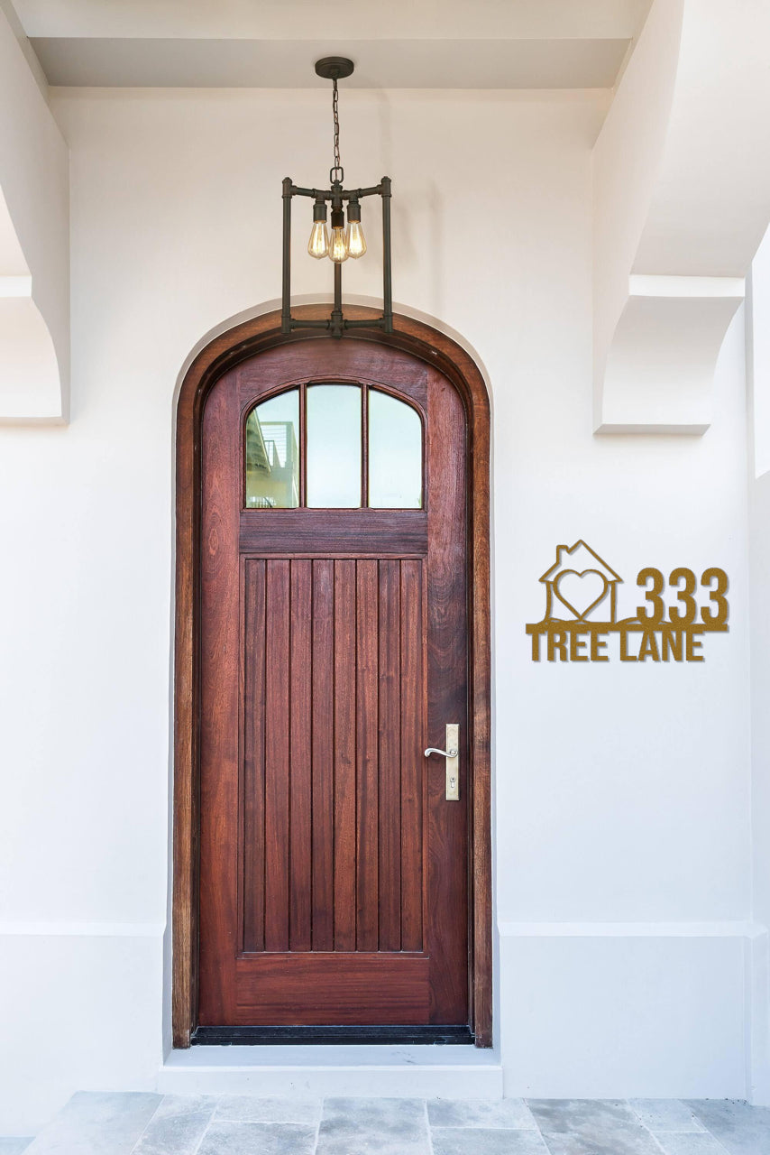 PERSONALIZED ADDRESS METAL SIGN