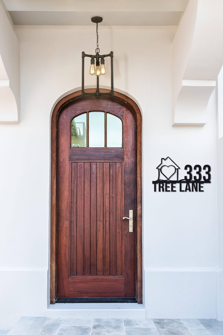 PERSONALIZED ADDRESS METAL SIGN